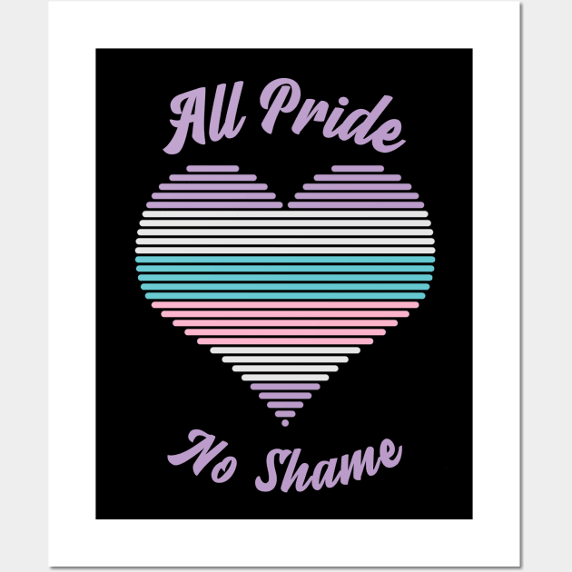 All Pride No Shame - Intersex Flag Wall Art by My Tribe Apparel